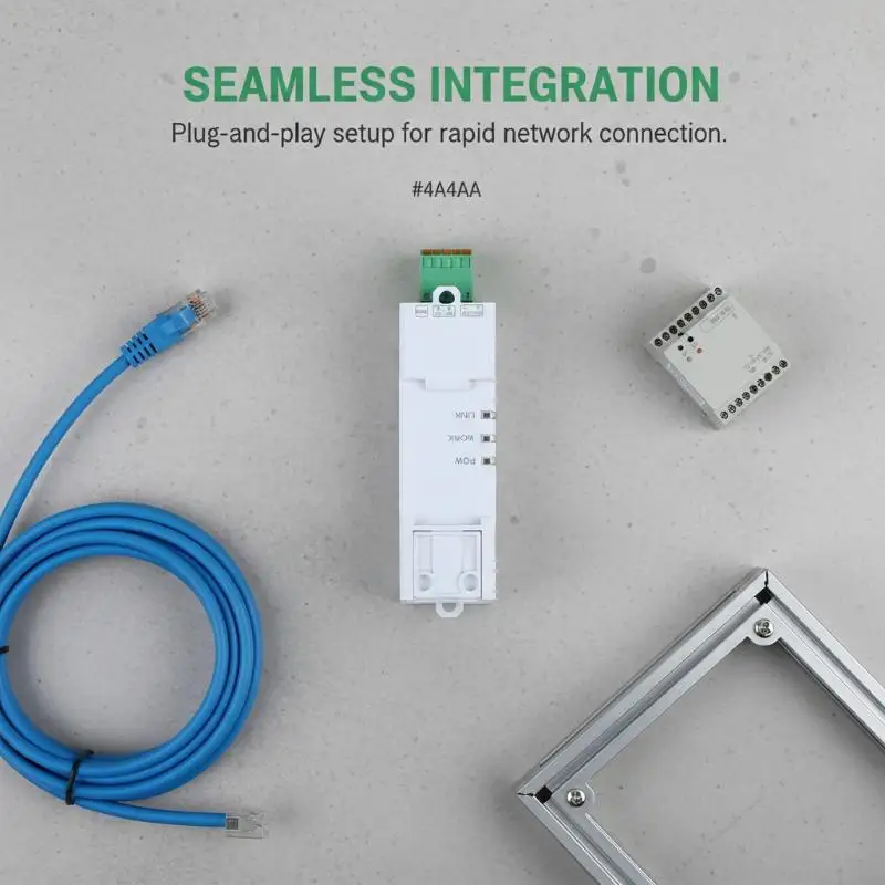 Compact RS485 to Ethernet Converter, USR-DR134 Serial Server, Supports TCP/UDP/HTTP/DHCP/DNSP RTU