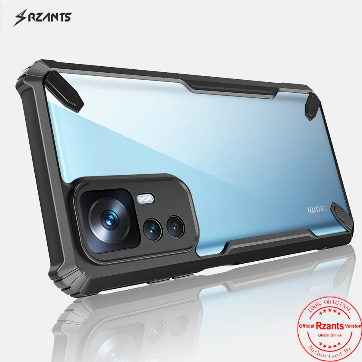 

Rzants For Xiaomi 12T 12T Pro Case [Bull] Slim Cover Casing Camera Protection Small Hole Thin Shell