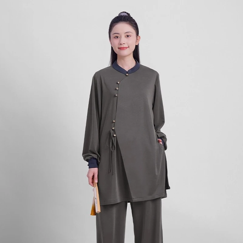 Tai Chi Kung Fu Suit Chinese Traditional Martial Arts Uniform for Women and Men Fluid Drape Breathable & Comfortable