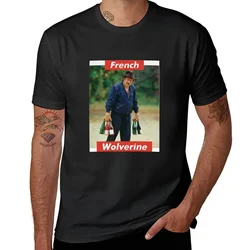 Clothes Plus Size Tops Mens Cotton T Shirts French Wolverine T-Shirt Hippie Summer Funny Style Graphic Oversized Men Clothing