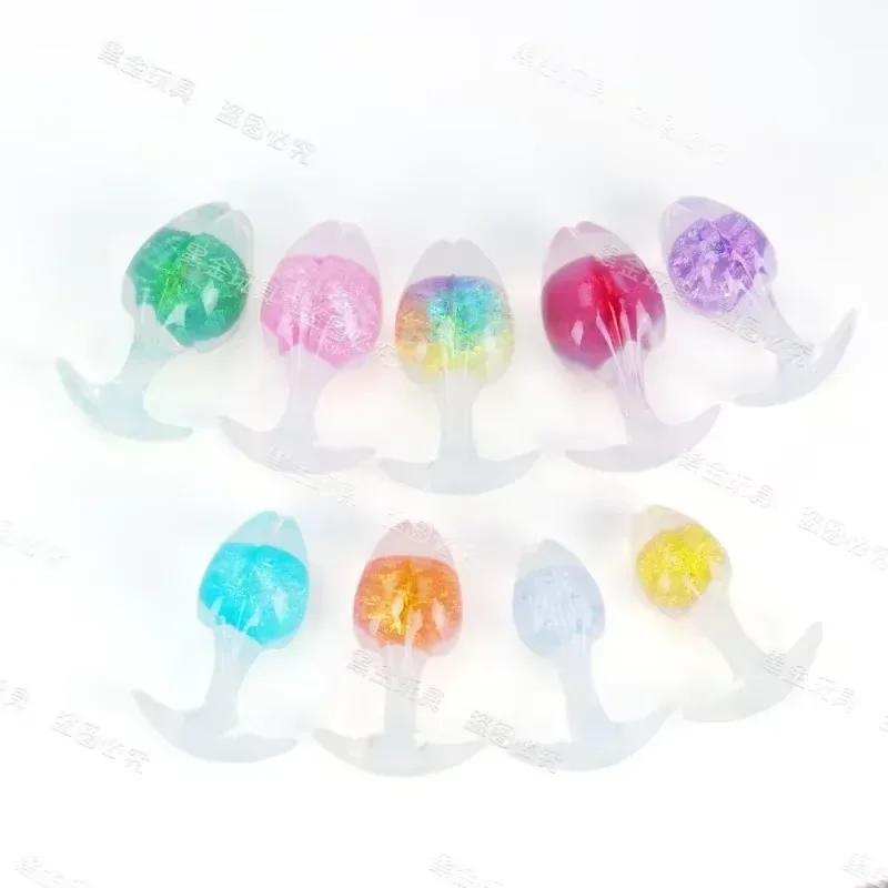 New Flirting Toys Backyard Toys Liquid Silicone Crystal Anal Plug Out Sm Toys Experience Alternative Pleasure Masturbating Plugs