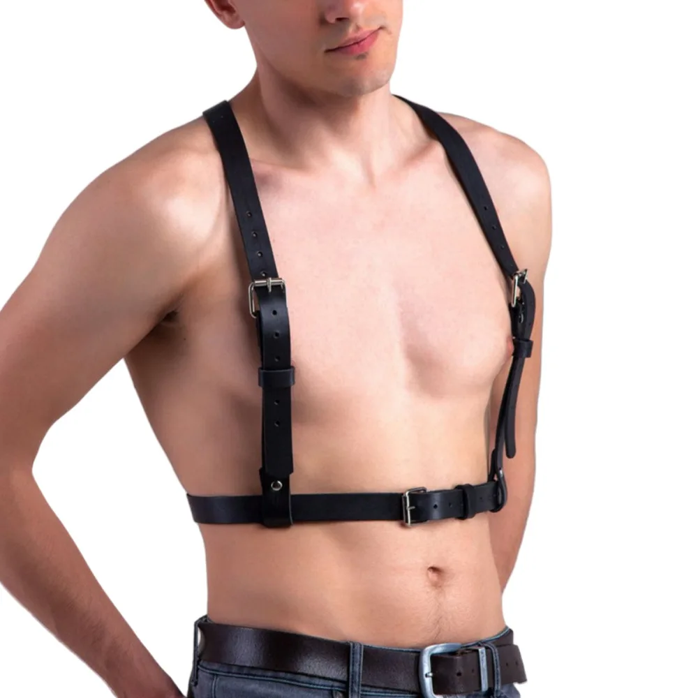 Fashion Chest Harness Belts Suspenders for Men Punk Rock Leather Body Straps Gothic Gay Clothing Street Style Accessories view 6