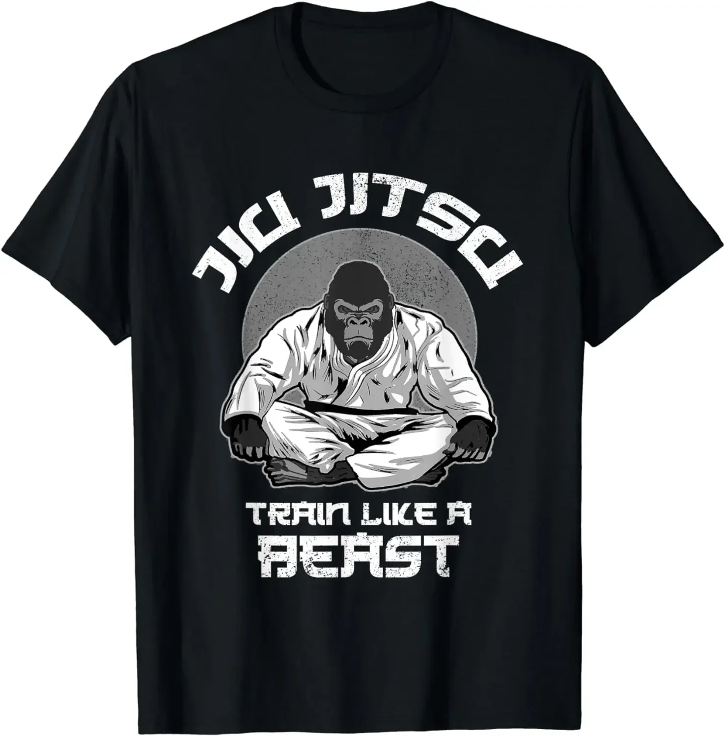 heavyweight Informal Train Like A Beste Jitsu BJL Grappling  Gorilla T-Shirt  Graphic T Shirts  Men Clothing Tops Camisetas