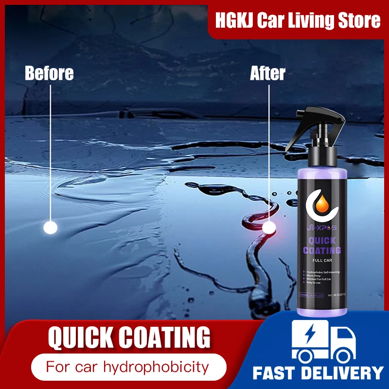 JB 12 Nano Ceramic Coating Body Polish Waterproof Antifouling Hydrophobic Spray Efficient Cleaning Car Paint Care Car Accessory