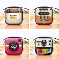 Hot Creative Retro Coin Purse Cute Tinplate Square Money Bags Portable Mini Wallet Earphone Key Storage Box Girls Wholesale