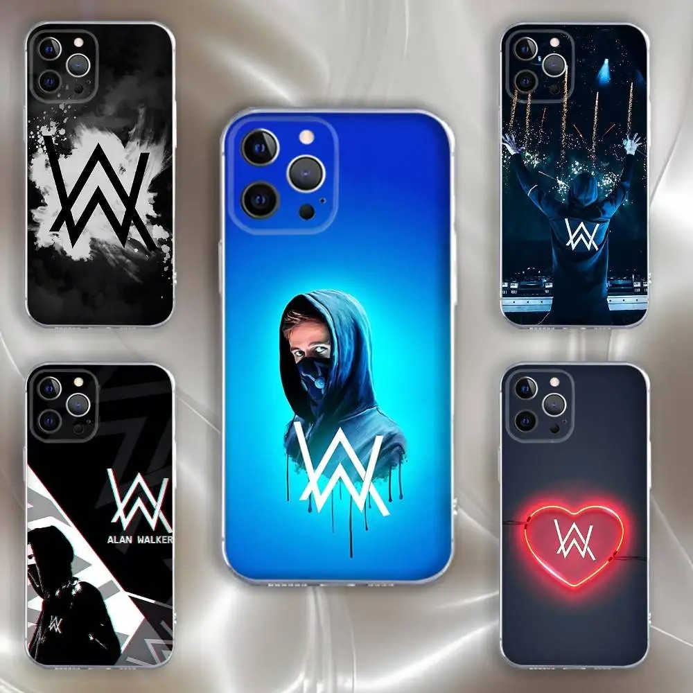 

DJ A-Alan W-Walker Phone Case For iPhone 16,15,14,13,12,11 Pro,Max,Plus,X,XS,XR,SE,Mini Transparent Silicone Soft