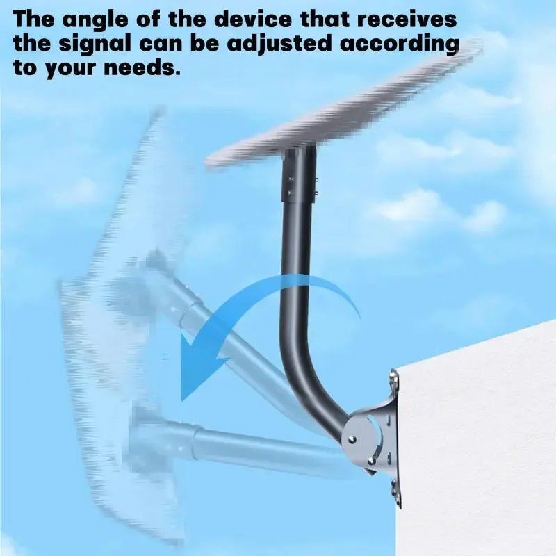 Per Starlink V4 Gen 3 Kit di montaggio a parete per Starlink Adattatore per tubo piegato e staffa di installazione Rack per montaggio a parete esterno sul tetto
