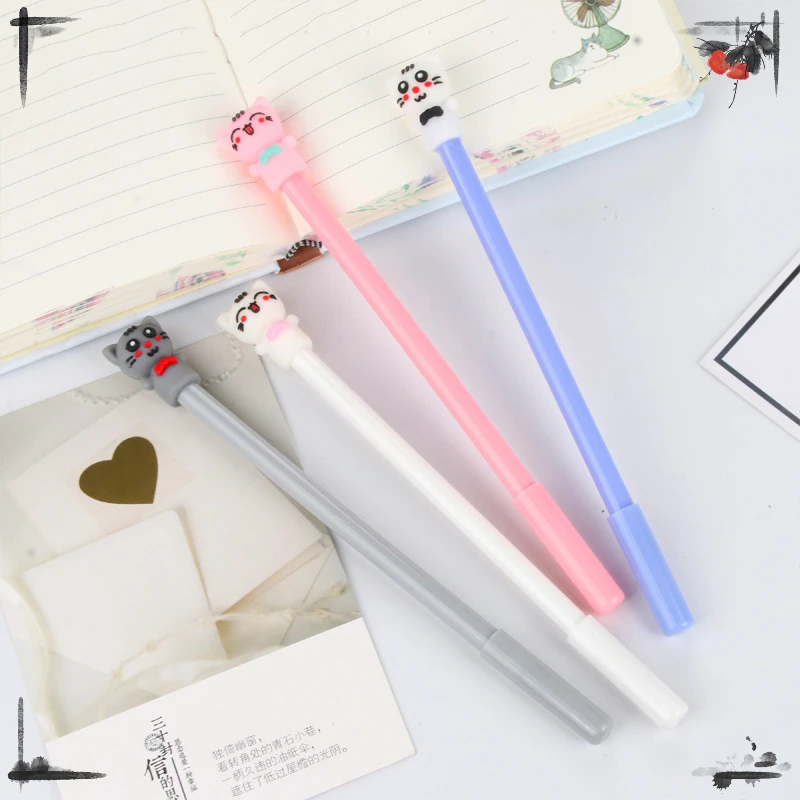 24 шт., перьевая ручка в виде кошки