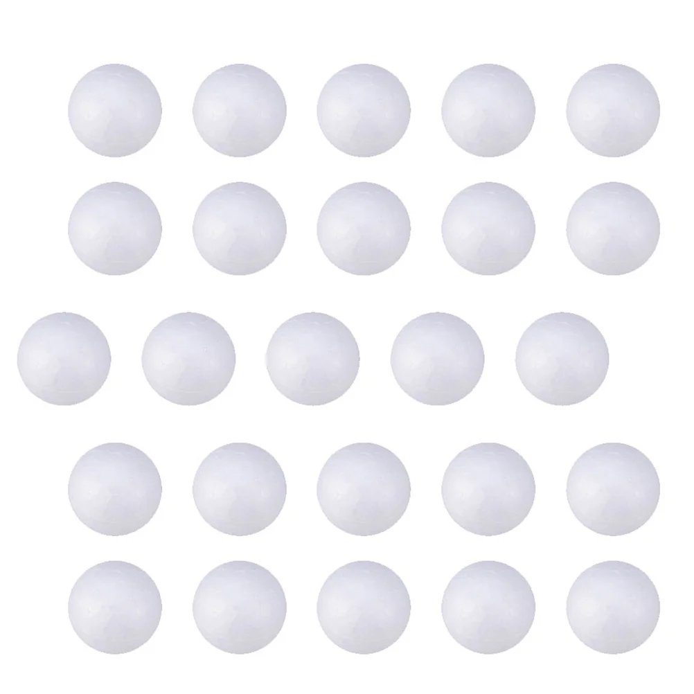 

240Pcs Solid Polystyrene Balls Foam Craft Spheres 2.5cm White Round DIY Decorations for Party Wedding Christmas Tree Ornaments