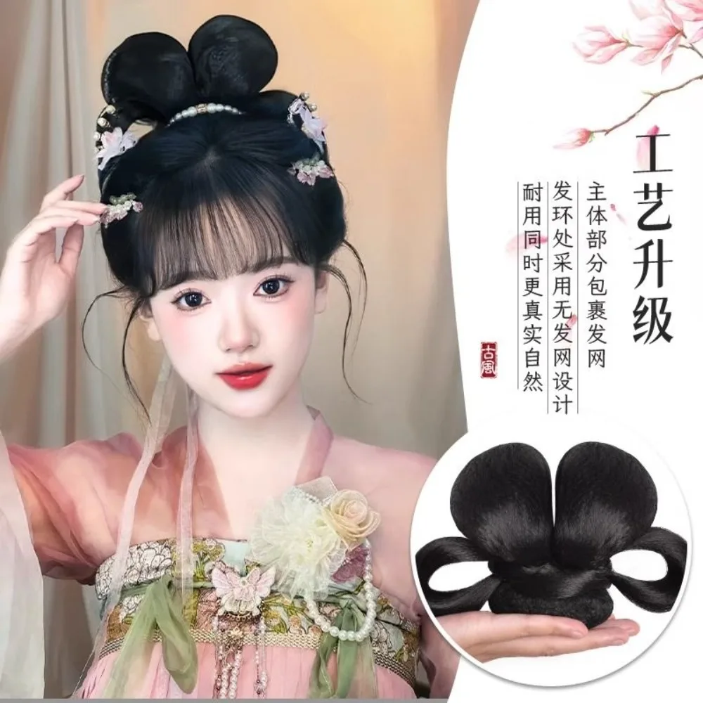 Hanfu-haarstukset - Kant-en-klare tang-stijl broodjesmaker ‌ ‌ Clip-in oude Chinese Hanfu kostuum haaraccessoires