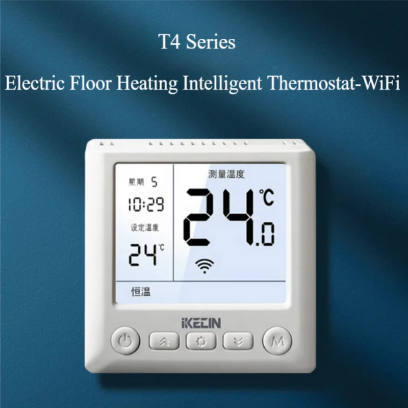 Regulator temperatury WiFi Inteligentny termostat Wyświetlacz LCD Ekran dotykowy do ogrzewania podłogowego Elektryczny/wodny kocioł gazowy Zdalne sterowanie ogrzewania podłogowego,pokojowy bezprzewodowy,sterownik pieca