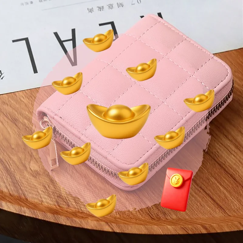Retro-Style Multi-Compartment Leather Wallet For Women, Small And Compact Coin Purse