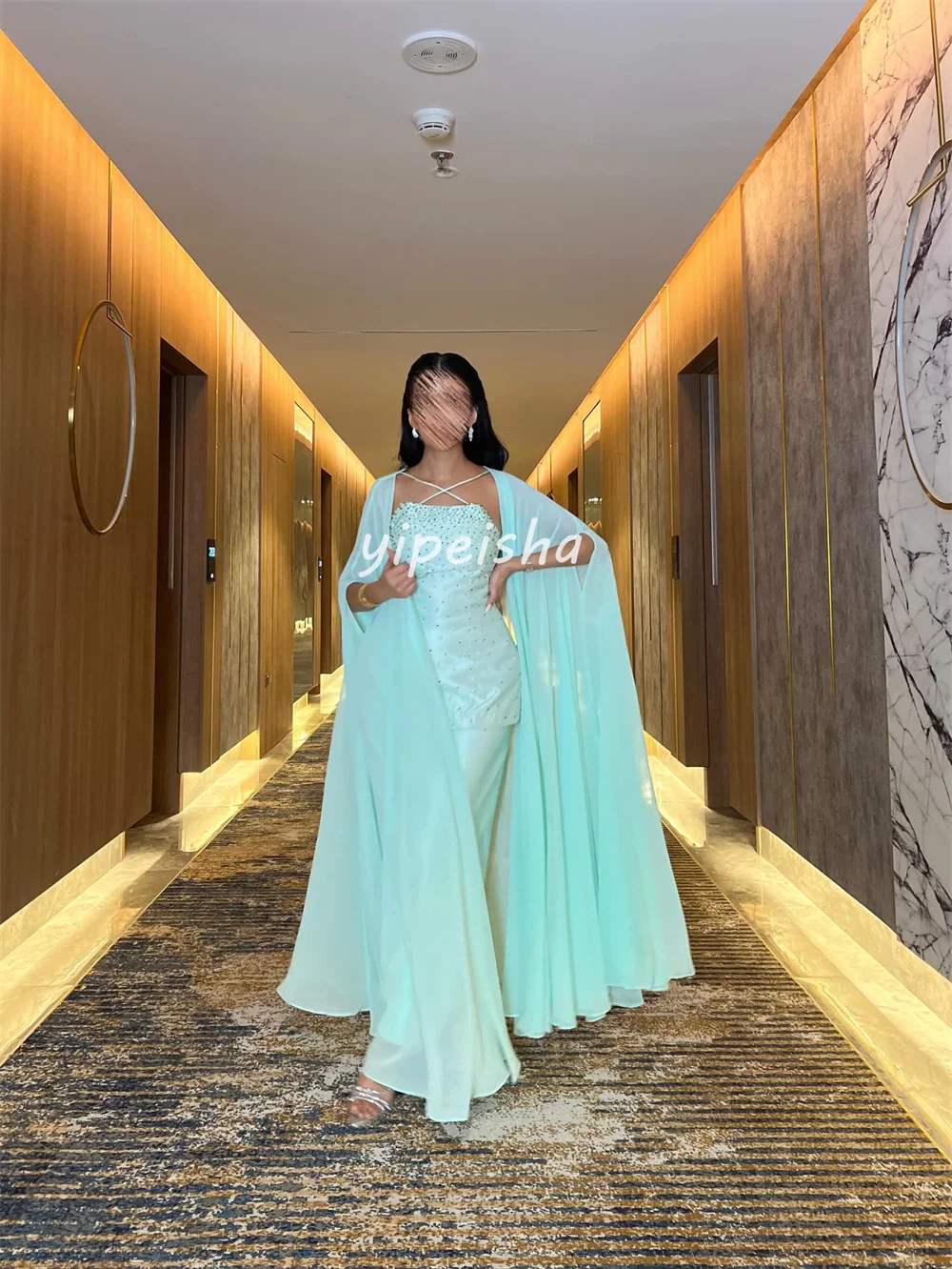 Personalizado casual retro beading lantejoulas em linha reta halter midi vestidos sob medida vestidos de ocasião tamanhos disponíveis alta qualidade