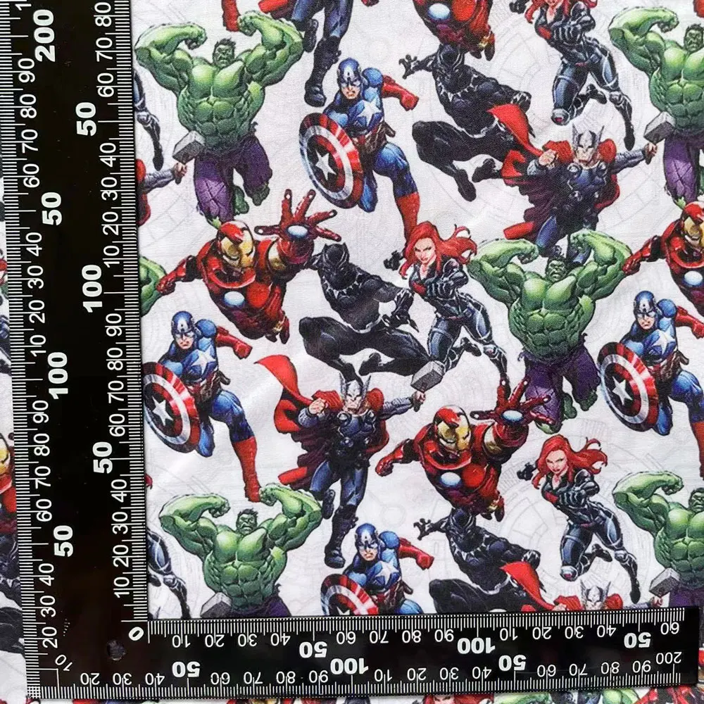 Sale Disney The Avengers Superhero Spiderman Cotton Fabric Material For Clothes Dress Patchwork Fabrics Sew Quilting Needlework