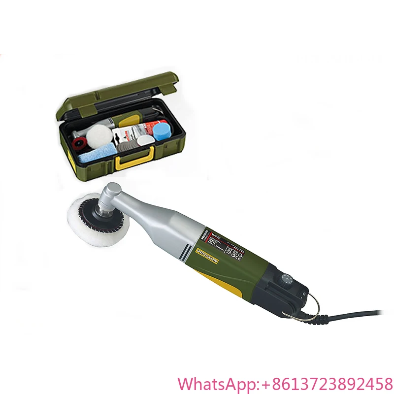 Угловая шлифовальная и полировальная машина PROXXON WP/E №28660, 220-240В, 100Вт, 800-2500 об/мин, с удлиненной шейкой