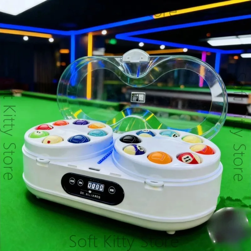 Automatic Ball Cleaning Machine Electronic Pool Ball Polishing and Cleaning Tool 16 Billiard Balls 110V/220V