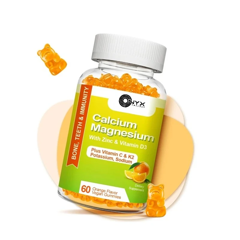 

Кальциевые жевательные конфеты с высокой впитывающей способностью, добавки кальциевого магния без сахара, содержащие калия и витамин D3- для вегарет