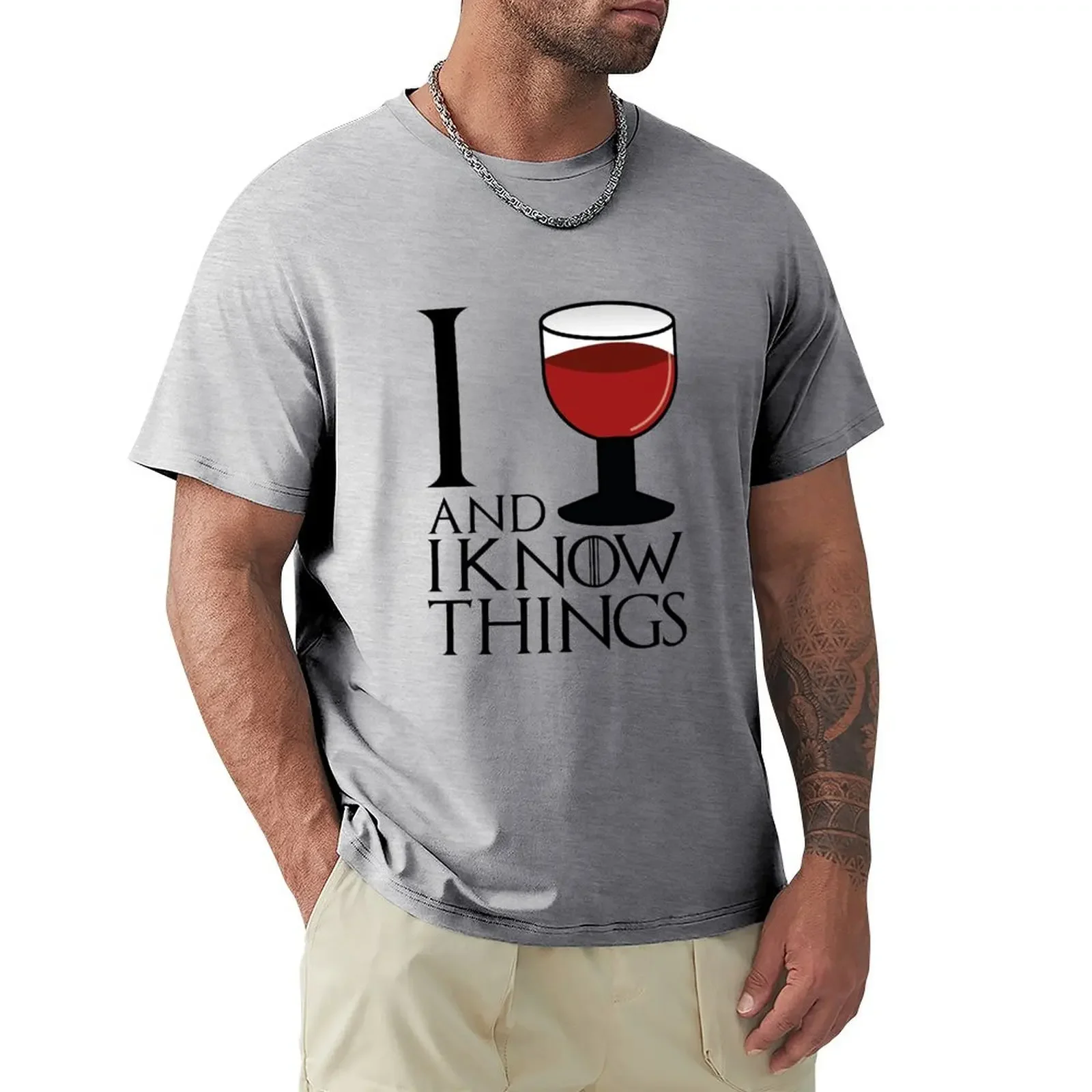 I drink and I know things - Tyrion Lannister T-shirt quick-drying plus size tops men t shirts