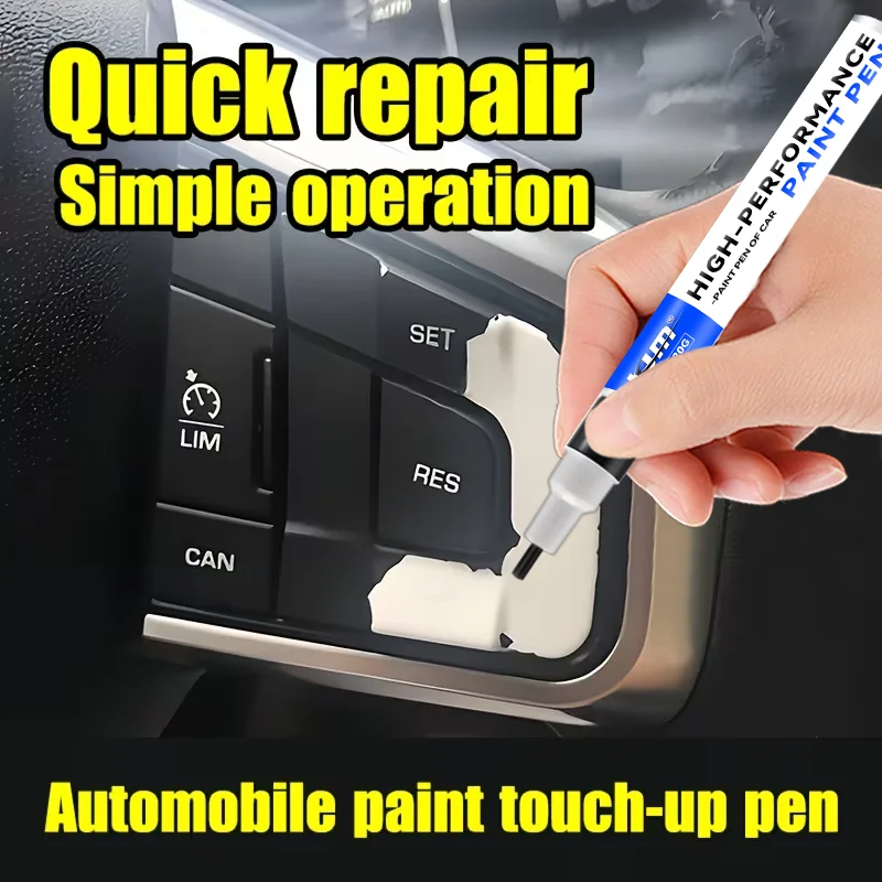 Caneta de pintura para reparo de arranhões em interiores de carros, 20g, para assentos de couro, volante, console central, peças de plástico, fácil de usar