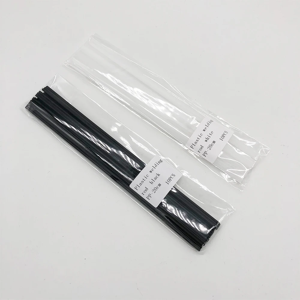 30PCS PP Black/White Plastic Welding Rods Bumper Repair Welding Supplies 20CM*8MM