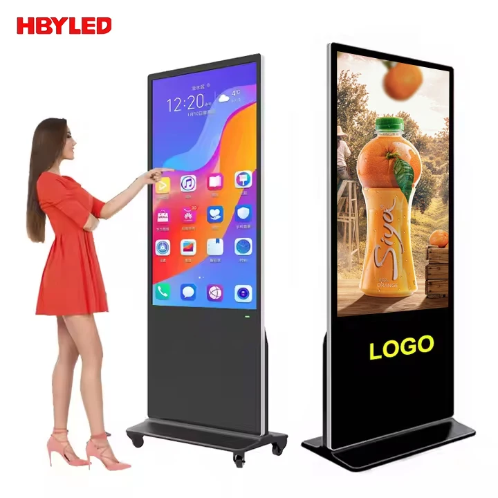 

New Arrival Floor Stand Vertical Screen 43 Inch Android 55 Inch Indoor Standalone Digital Signage Display