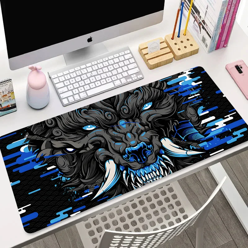 

XXL Mouse Pad Monster Tiger Table for Pc Table Mat Laptop Gamer Carpet for Mouse Computer Desk Mousepad Company Writing Pad