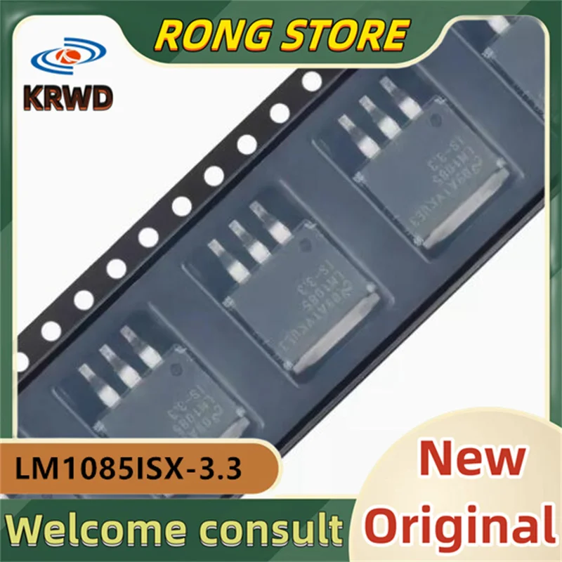 10PCS  LM1085IS-3.3 New Original LM1085ISX-3.3/NOPB LM1085ISX-3.3 TO-263-3 3.3V