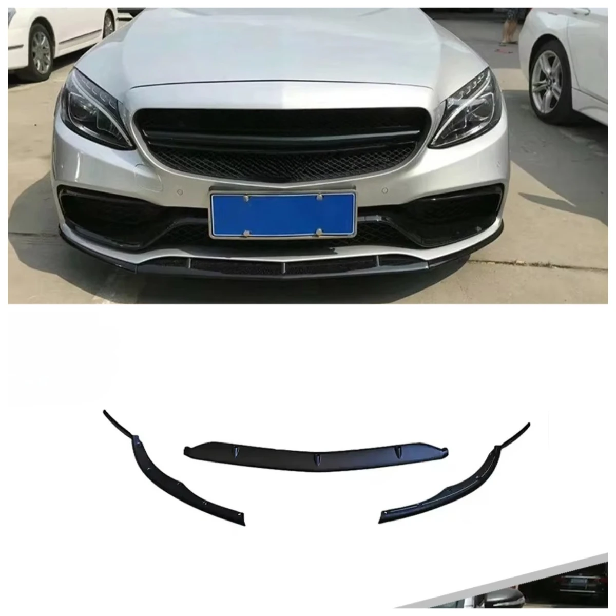 

C63 Style Edition 1 Car Bumper Front Lip Accessories for 2015 C63 Front Bumper W205 C205