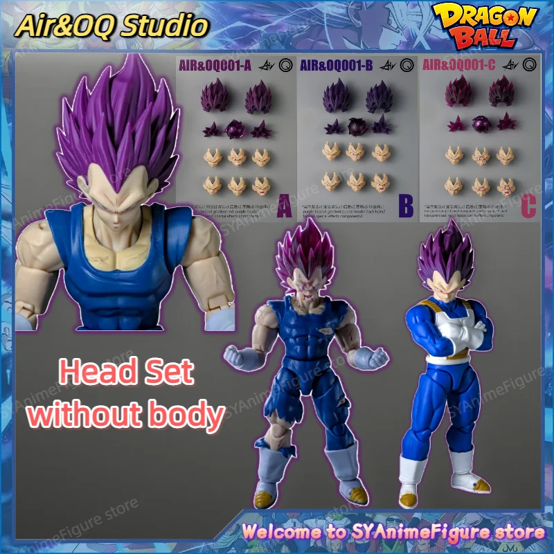 

In Stock Air&OQ Studio Dragon Ball Vegeta 001-A B C Head Set Anime Action Figure Statue Model Replacement Toy Collection Gift
