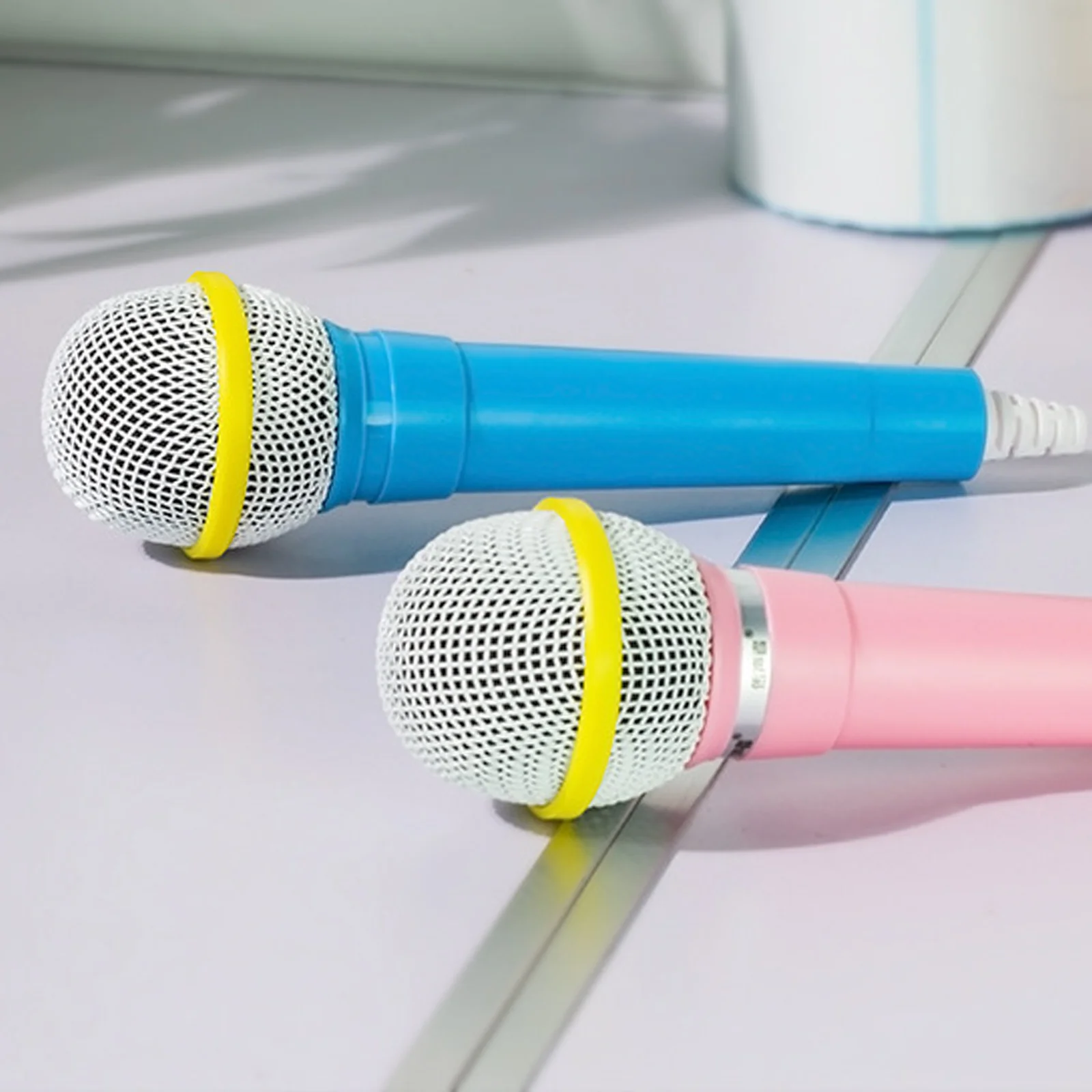 

1pc Plastic Children Microphone Models Toys Microphone Musical Toys Party Performance Toy ( )