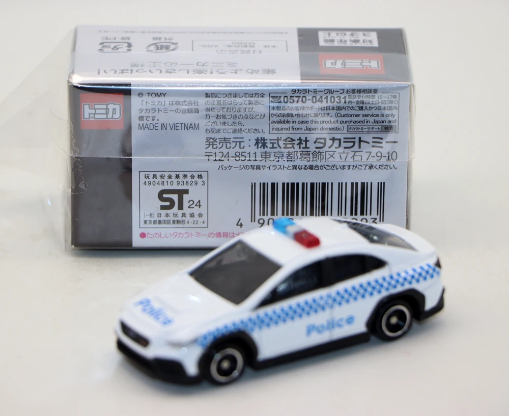 

New Tomy 1/62 WRX S4 STI Sport R EX PoliceCar Diecast Alloy Toy Simulation Cars For Collection gift