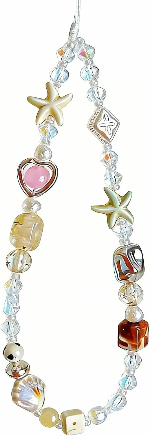 

Beaded Camera Wrist Strap Cute Digital Camera Charm Lanyard Phone Charms Strap Beaded Camera Chain for Phone Bag Keychain