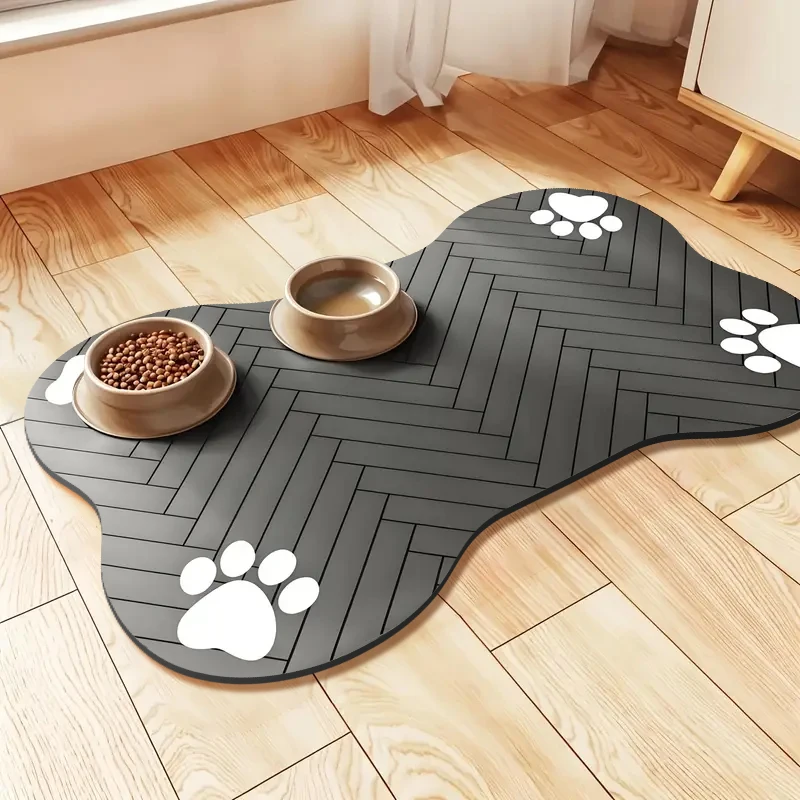 Tapetes absorventes para animais de estimação, tapetes antiderrapantes em formato especial para gatos e cães, tapetes de jantar universais para comer, tapetes macios para dormir
