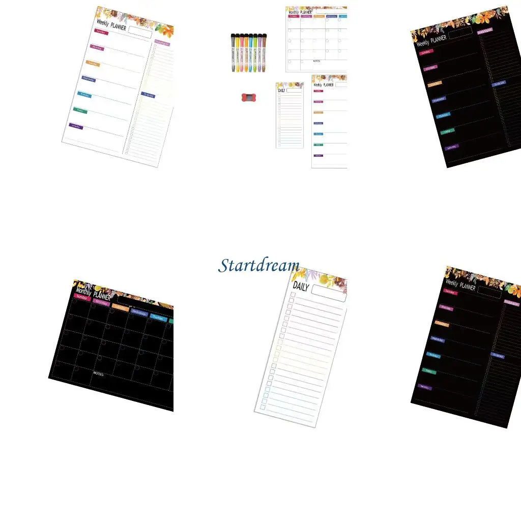

Whiteboard Calendar for Fridge Calendar Weekly Monthly Planner Fridge Calendar Whiteboard for Kitchen K92C