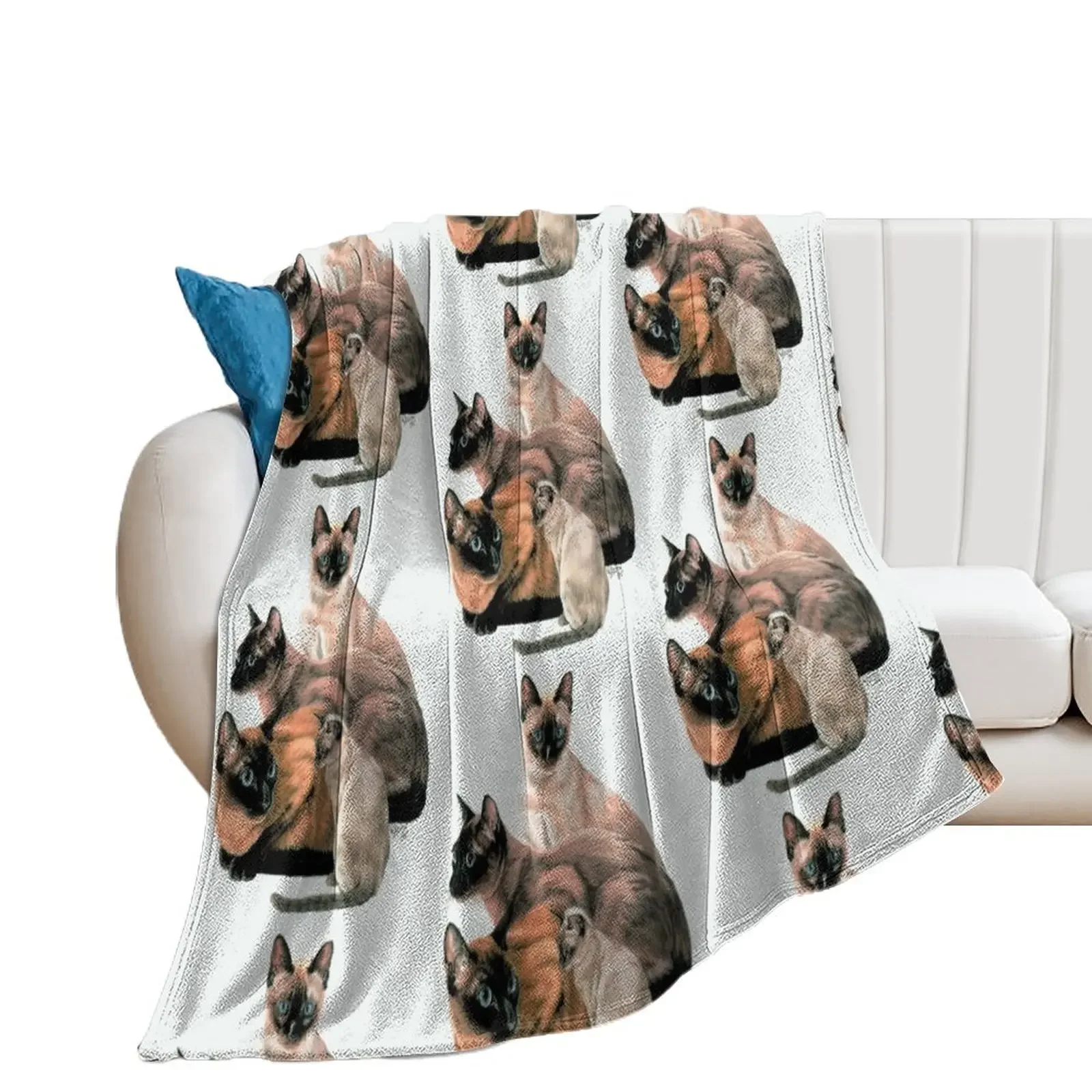 Tonkinese Assortment Throw Blanket Luxury St Fashion Sofas Sofa Furrys Blankets