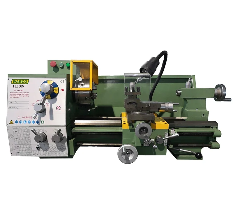 (CJM280) Manual Lathe 38mm Spindle Bore Lathe Machine For Metal TL280MX500mm