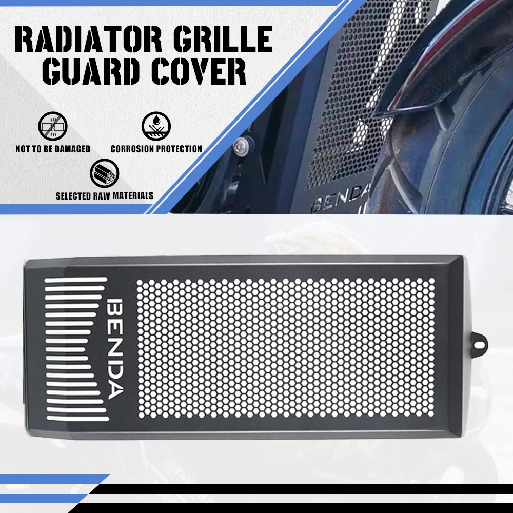 

Motorcycle Accessories For BENDA bd300 BD 300 Radiator Guard Motorbike Part BD300 Aluminum Radiator Grille Guard Protector Cover