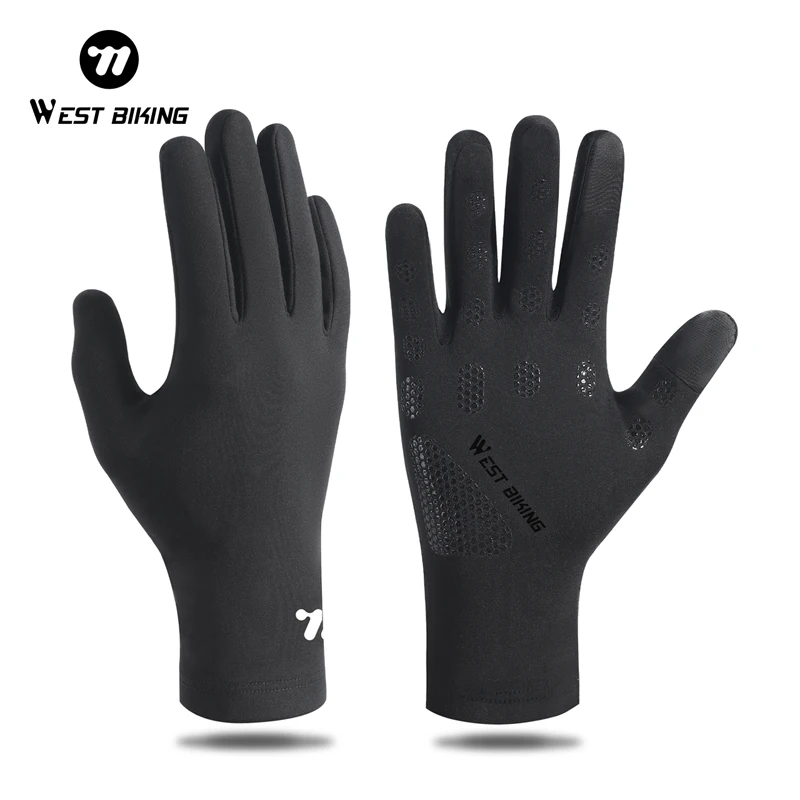 AliExpress West Biking WEST BIKING Winter Warm Cycling Gloves Touch Screen Anti-slip Fleece Bike Gloves Windproof Motorcycle MTB Road Bicycle Gloves
