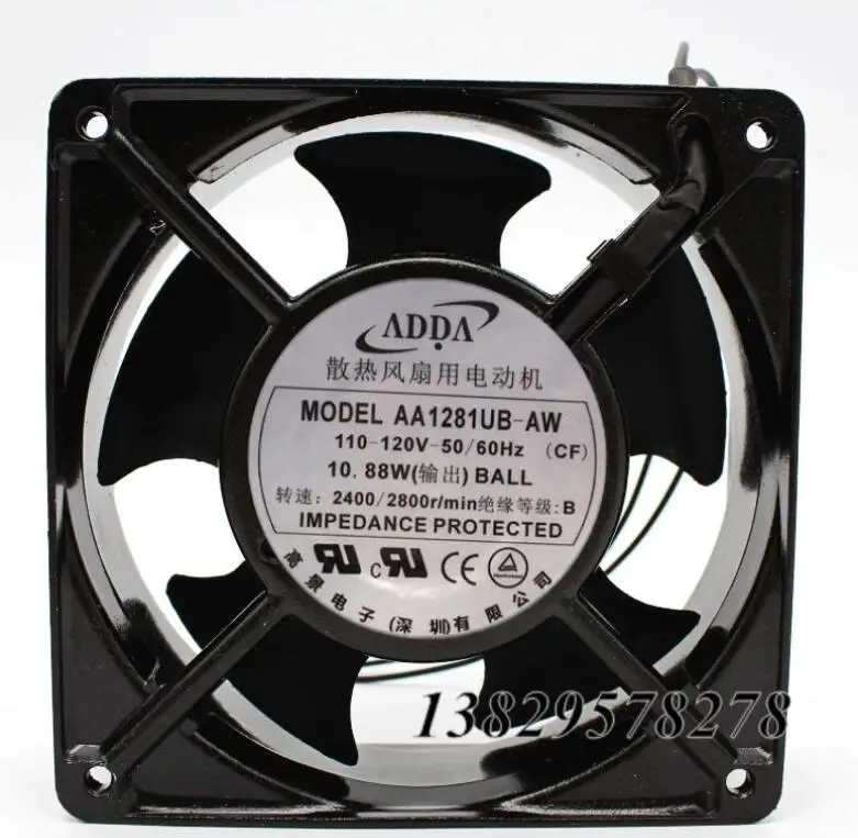 ADDA AA1281UB-AW AC 110-120V 10.88W 120x120x38mm  Server Cooling Fan