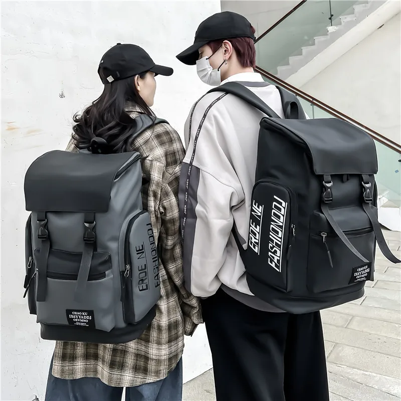Japanese Korean Style Backpack for Men & Students,Workwear Travel Laptop Bag,Casual Commuter Daypack for College & Trip