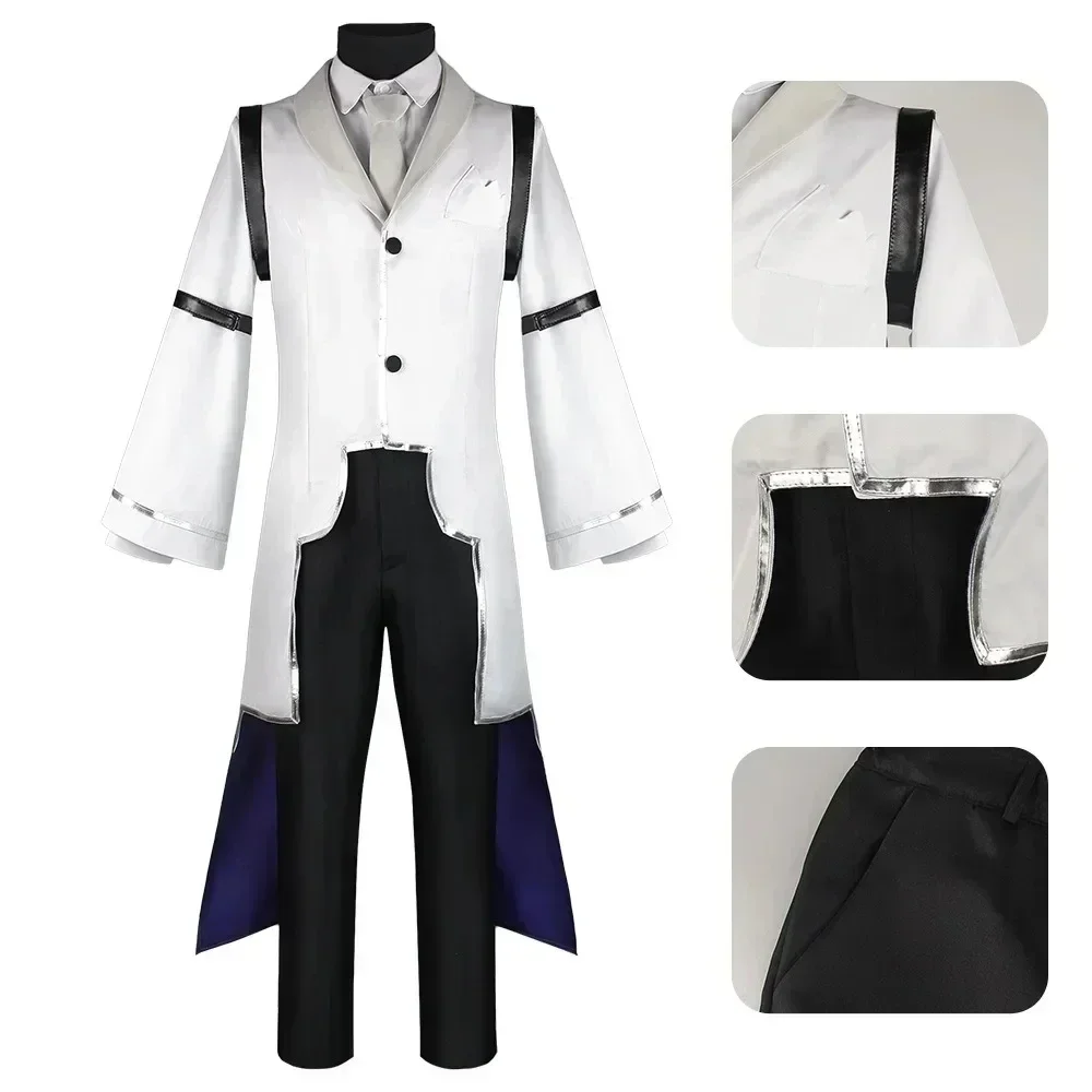 Sigma Cosplay Kostuum Anime BSD 4e Sigma Trench Uniform Pak Voor Halloween Comic Con Sigma Outfits