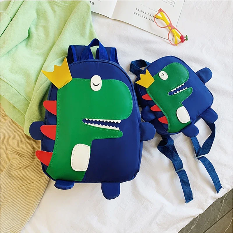 Mochila escolar con dibujos de dinosaurios para niños y niñas, morral escolar para guardería, bonito