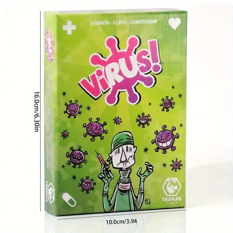 Virus Party Card Game ，the most contagious game,  Family Entertainment, Interactive Tabletop Game, Perfect Holiday Gift