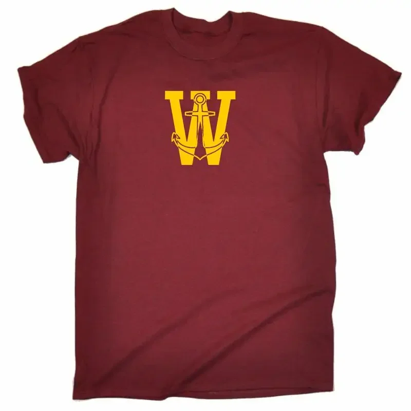 W Anchor T shirt Funny Gift Joke Prank Various Colours