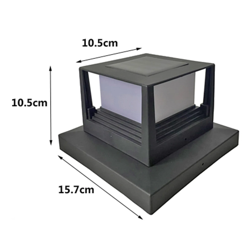 Solar Powered Post Light IP54 Waterproof Outdoor Column Patio Fence Gate Lamp Solar Energy Outdoor Lighting Fixyure