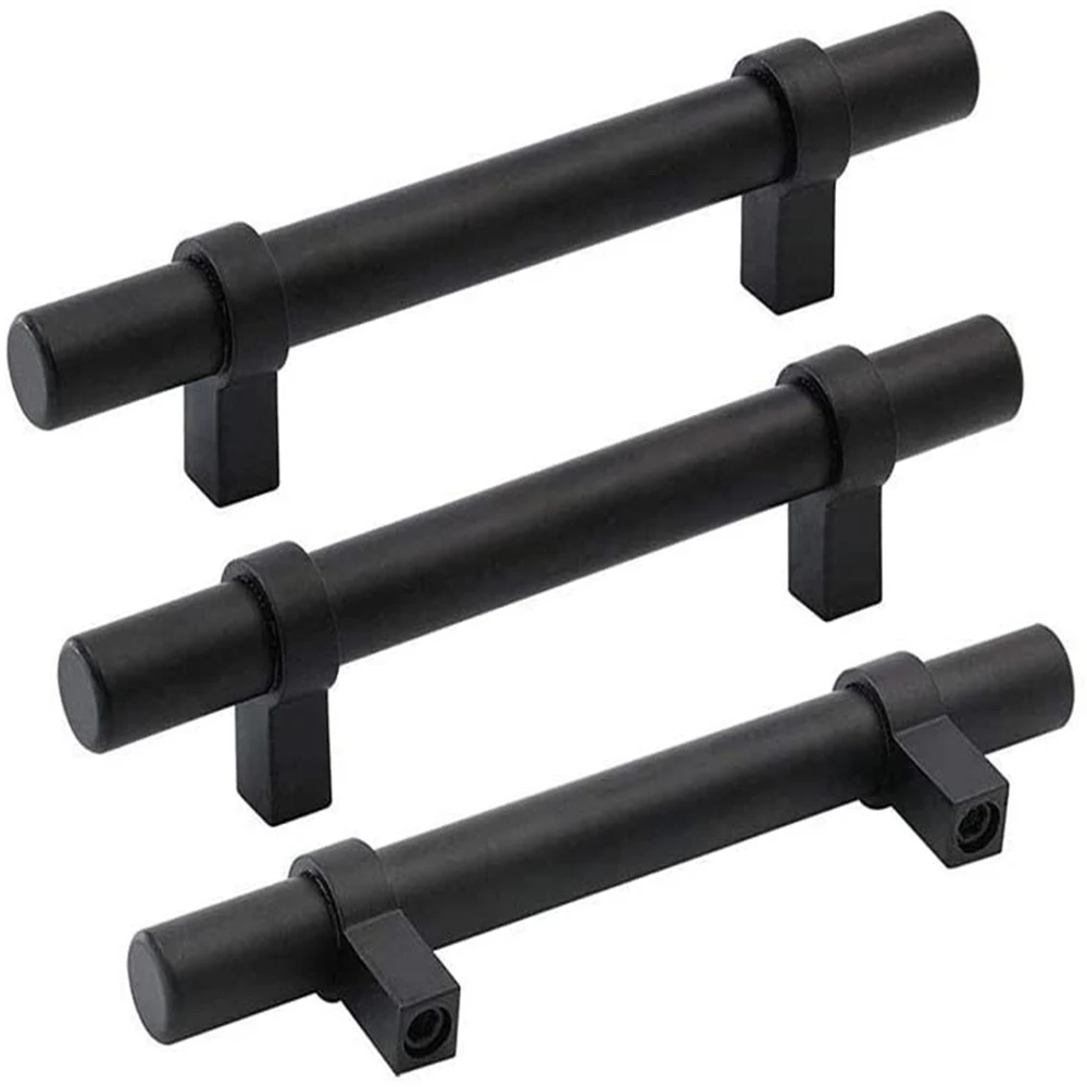 

25 Pack Black Cabinet Pulls T Bar Handle Handle Pull Knobs Hardware Euro Handles Cupboard Drawer Wardrobe Door Handles