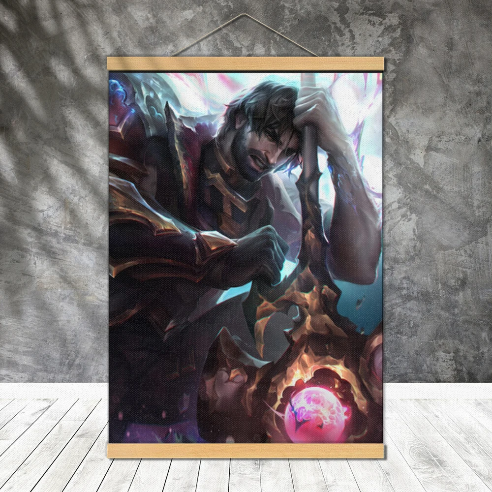 Arcane Season 2 jayce Posters Painting Decor Scroll Digital Canvas Unframed Decorative Tapestry