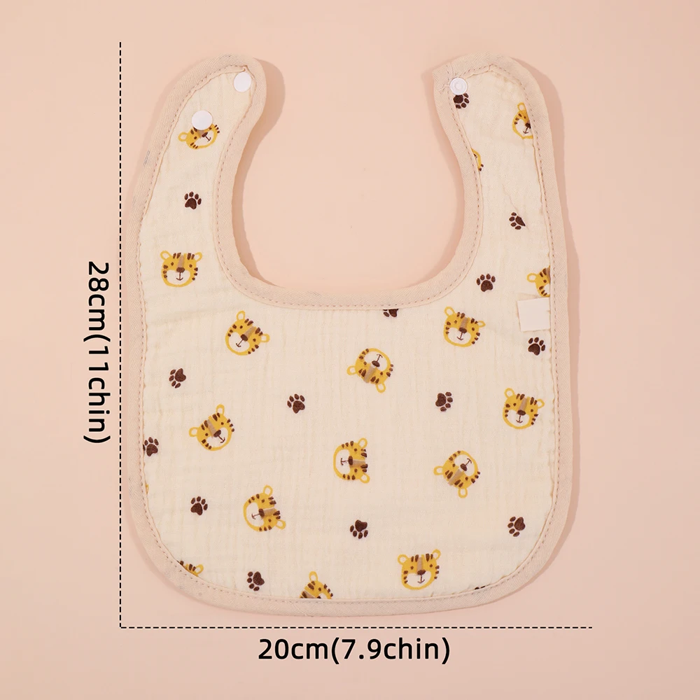 عشوائي 3 قطعة/المجموعة الطفل المرايل القطن الرضع تغذية مريلة الوليد ملابس التجشؤ باندانا للأطفال بنين بنات لينة منشفة لعاب الأطفال #6