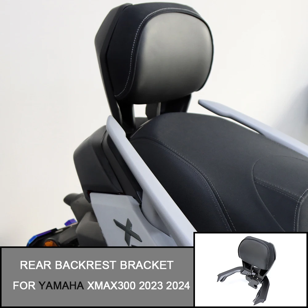 

For Yamaha XMAX300 XMAX-300 2023 2024 Rear Backrest Bracket Back Rest Pad Bracket Tail Top Box Case Cover Motorcycle Accessories