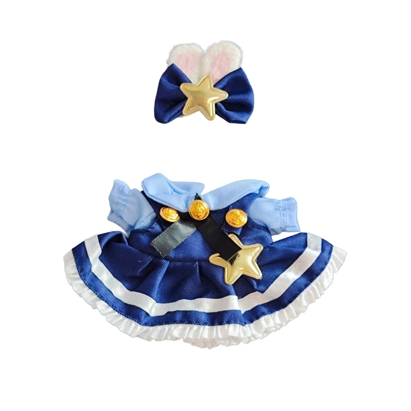 

Mini Plush Doll'S Clothes Outfit Accessories For Korea Kpop Exo Labubu V1 V2 Idol Dolls Goose Dinosaur Macaron Clothing Gift